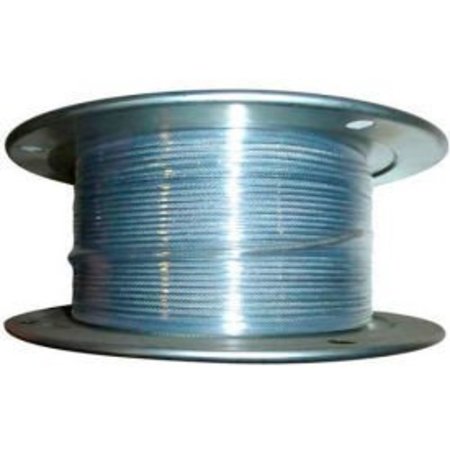 ADVANTAGE SALES & SUPPLY Advantage 500' 3/32" Dia. VC 3/16" Dia. 7x7 Vinyl Coated Galvanized Aircraft Cable VCGAC093-187R500 VCGAC093-187R500